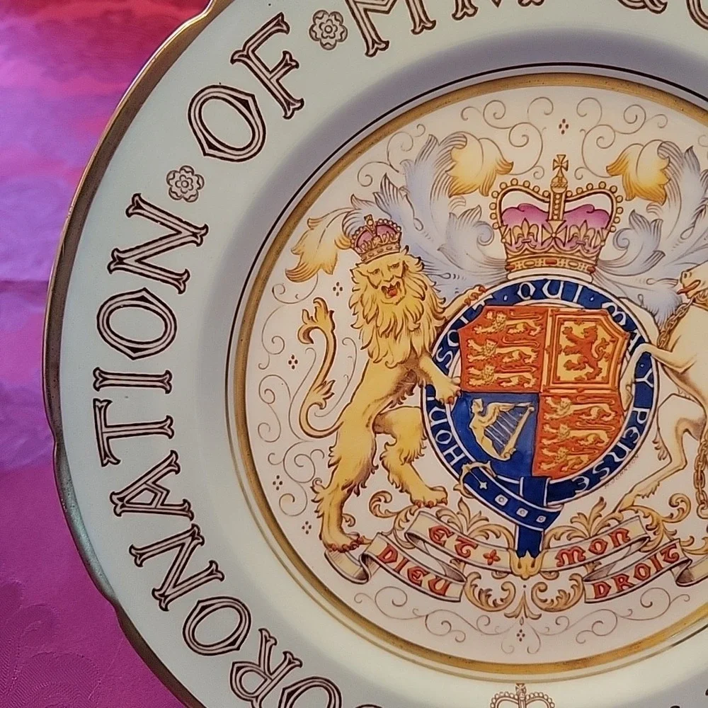 VTG Queen Elizabeth II Coronation‎ 1953 Paragon Plate 10 5/8